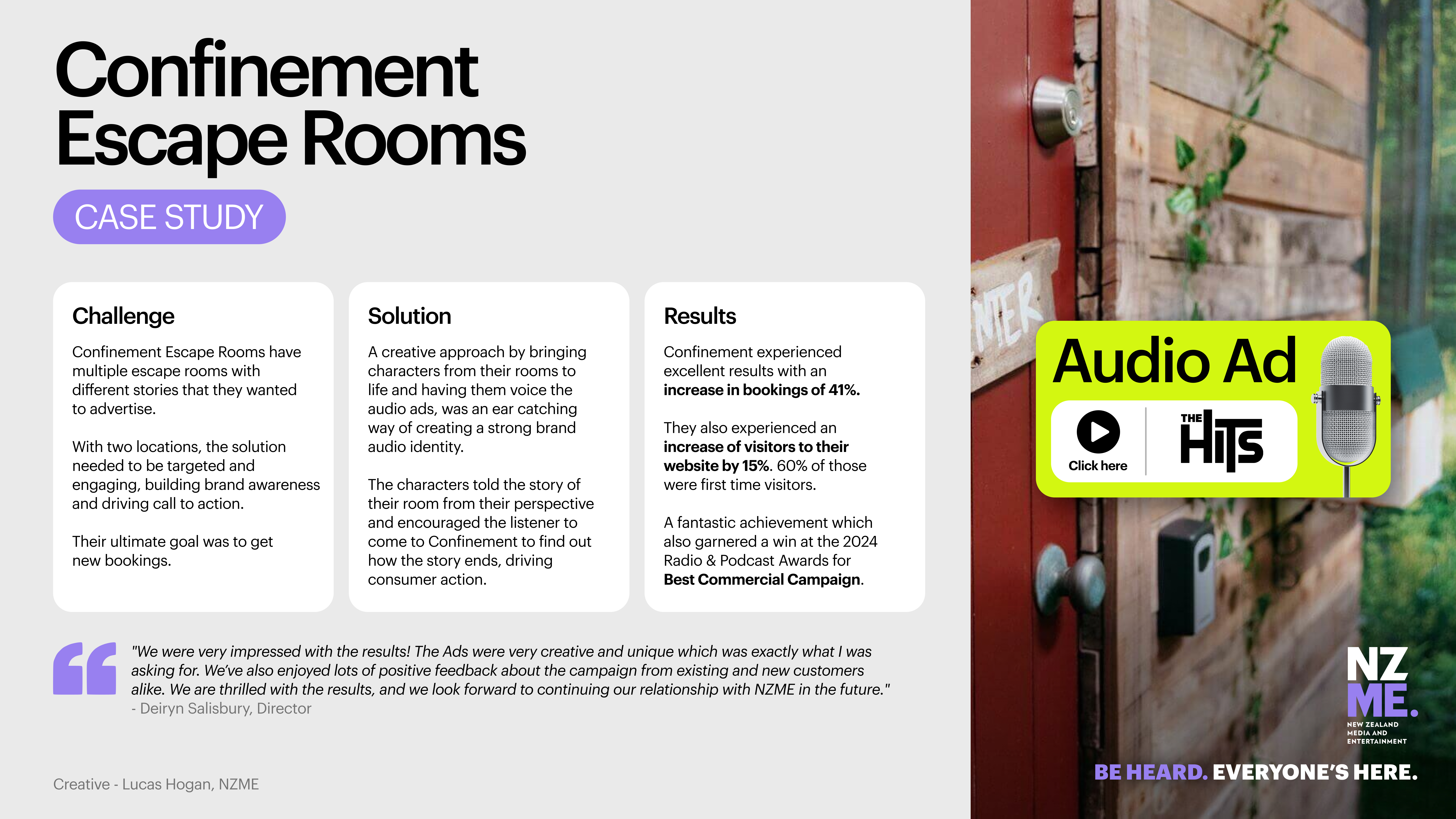 Confinement Escape Rooms