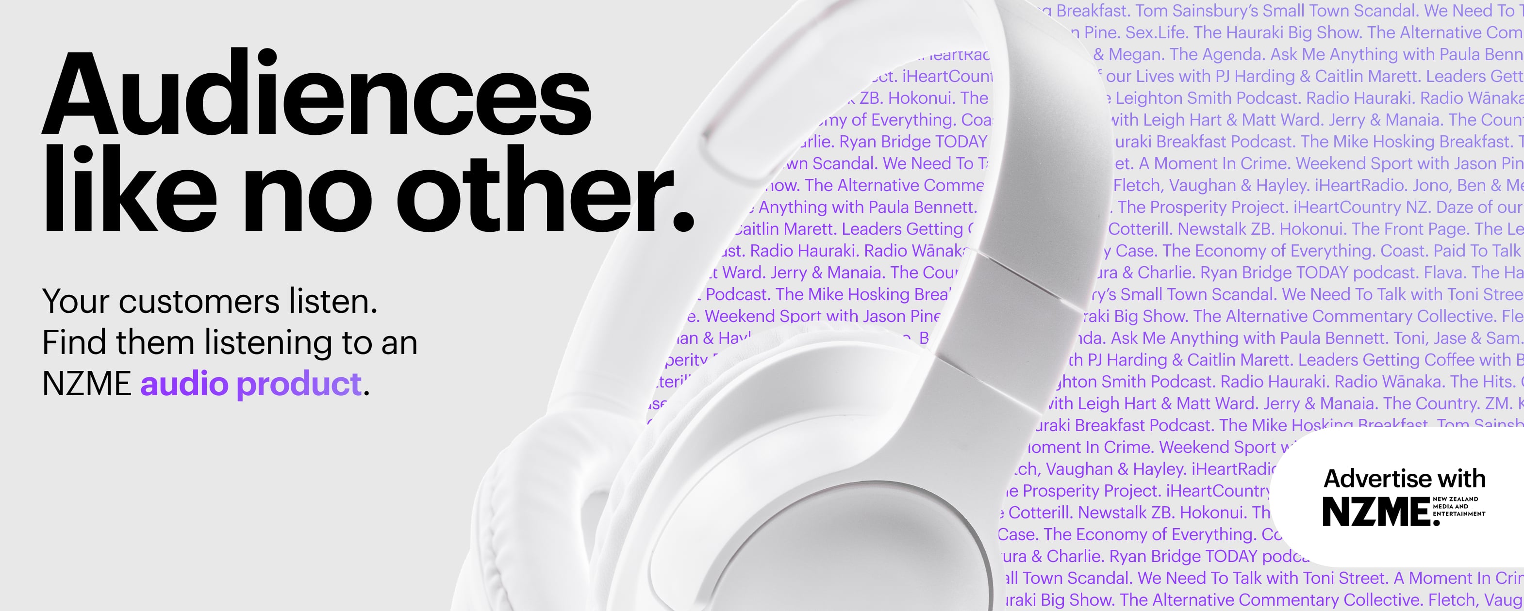 Audiences Like No Other - Audio - August 2026 - Desktop