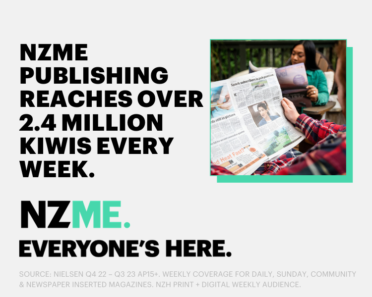 Website slider: NZME publishing reaches over 2.4 million kiwis every week