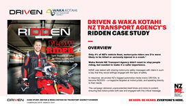 Driven x Waka Kotahi NZ Transport Agency's Ridden Case Study 2021