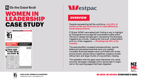 NZ Herald x Westpac Women in Leadership Case Study 2017
